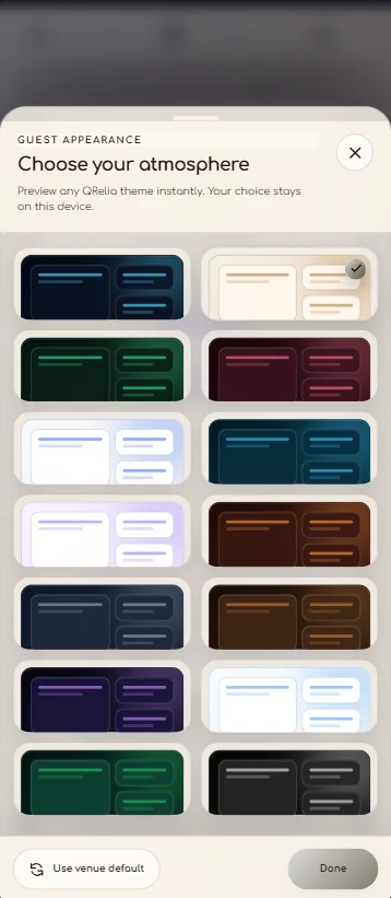 QRelia Theme choice