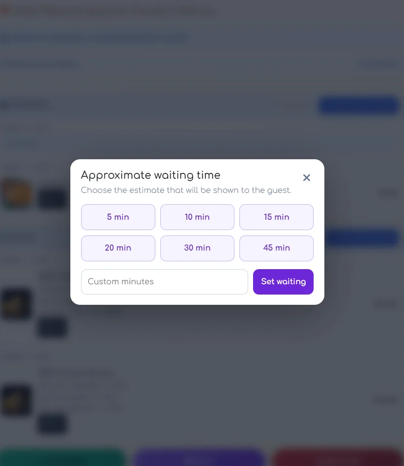 QRelia Waiting estimate