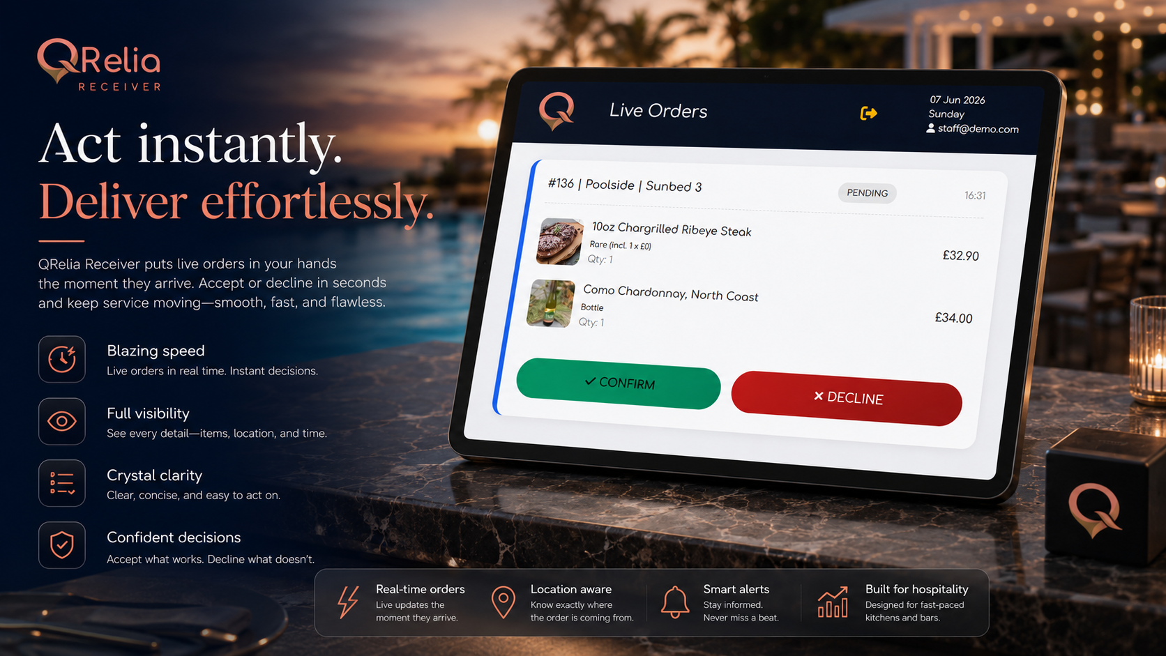 QRelia Receiver App